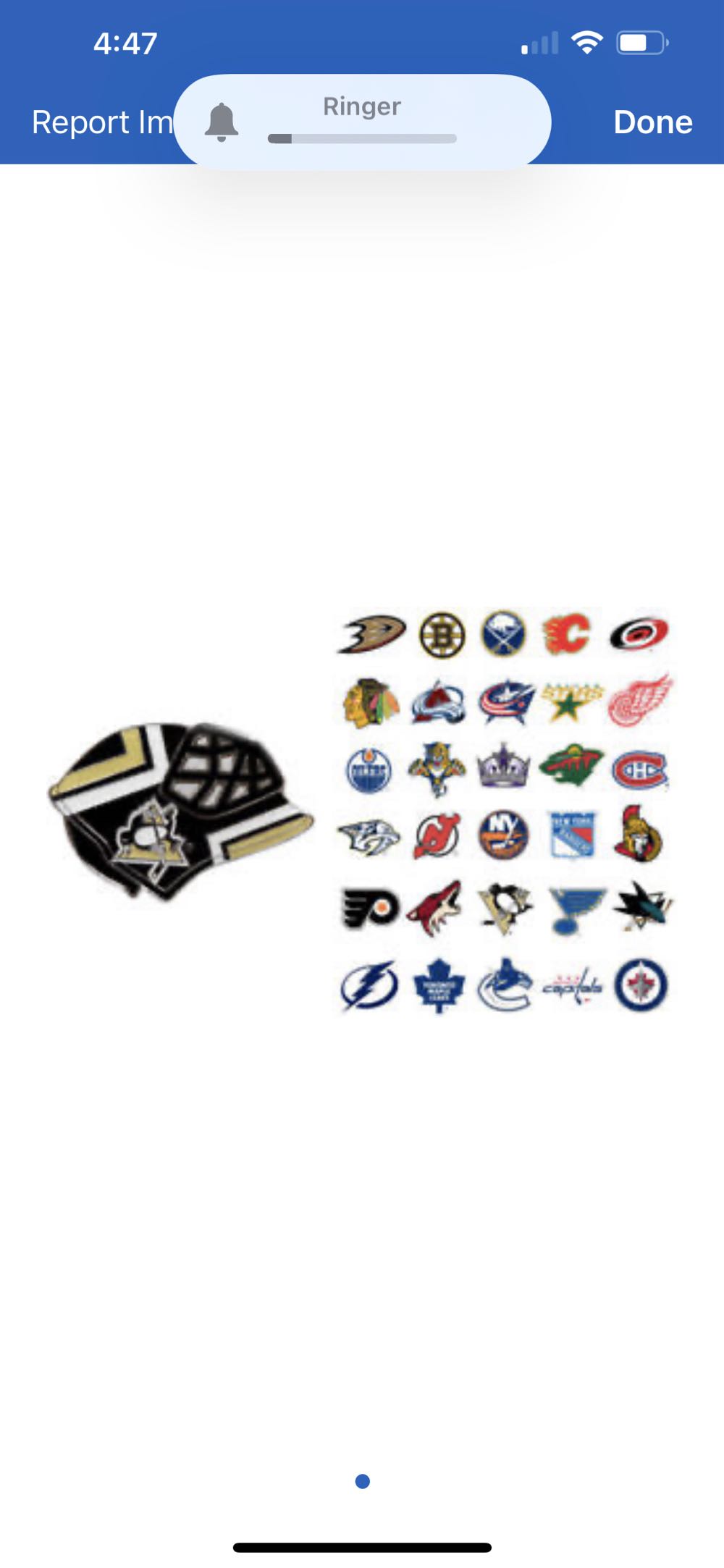 Red Wings Nhl Goalie Mask Pin Choose Your Team - Red Wings Goalie Mask pin collectible [Barcode 682840038421] - Main Image 2