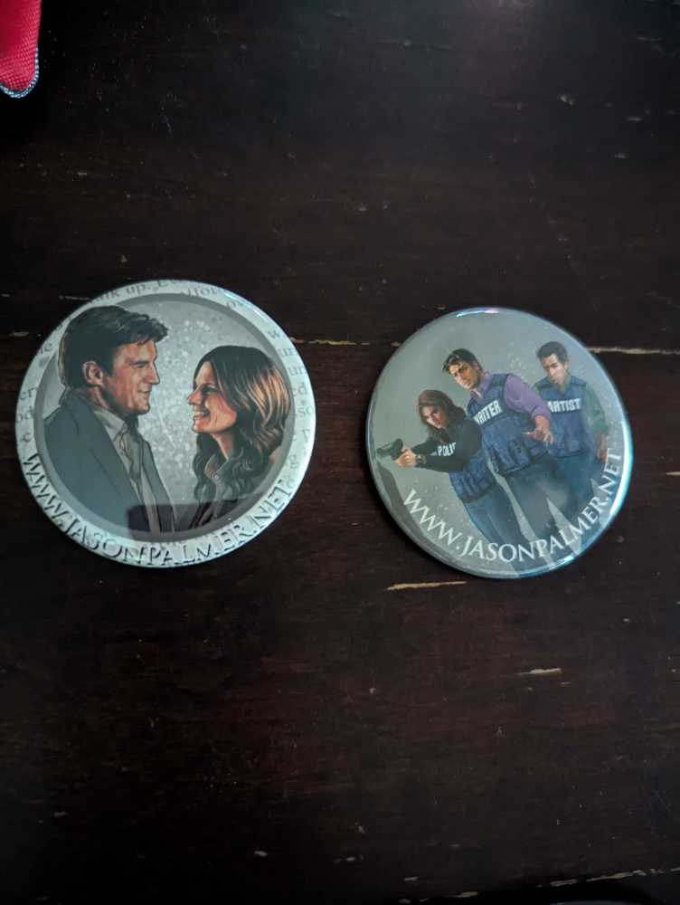 Castle Buttons (Jason Palmer) - Butterfly Clasp pin collectible - Main Image 1