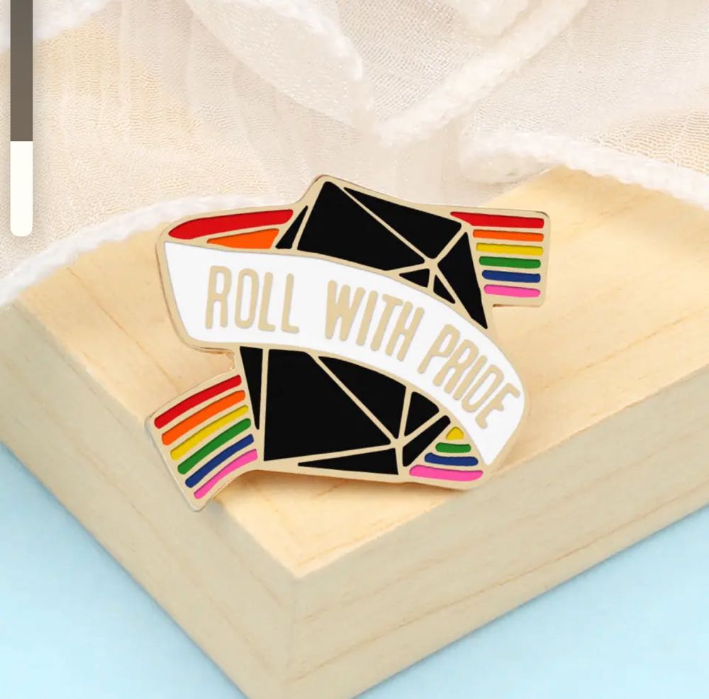 Roll With Pride  pin collectible - Main Image 1