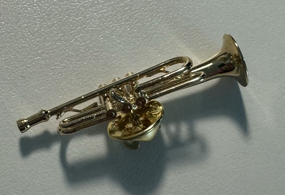 Vintage NOS enamel figural native girl Alaskan Angel Brooch lapel Pin on original card