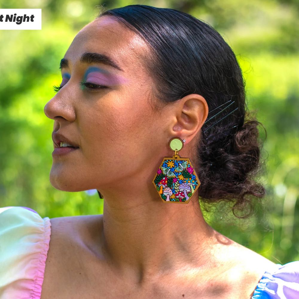 Rylee & Ink - Dreamland at Night - Earrings pin collectible - Main Image 3