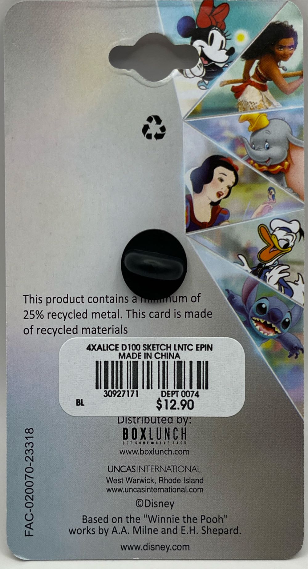 Alice Framed Sketch - Disney 100 pin collectible [Barcode 30927171] - Main Image 2