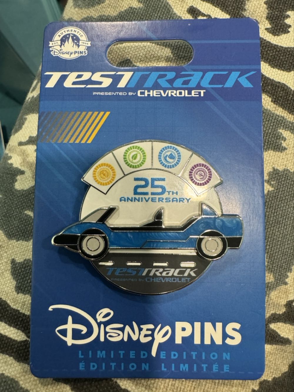Test Track 25th Anniversary, Epcot - Limited Edition pin collectible [Barcode 400966369119] - Main Image 2