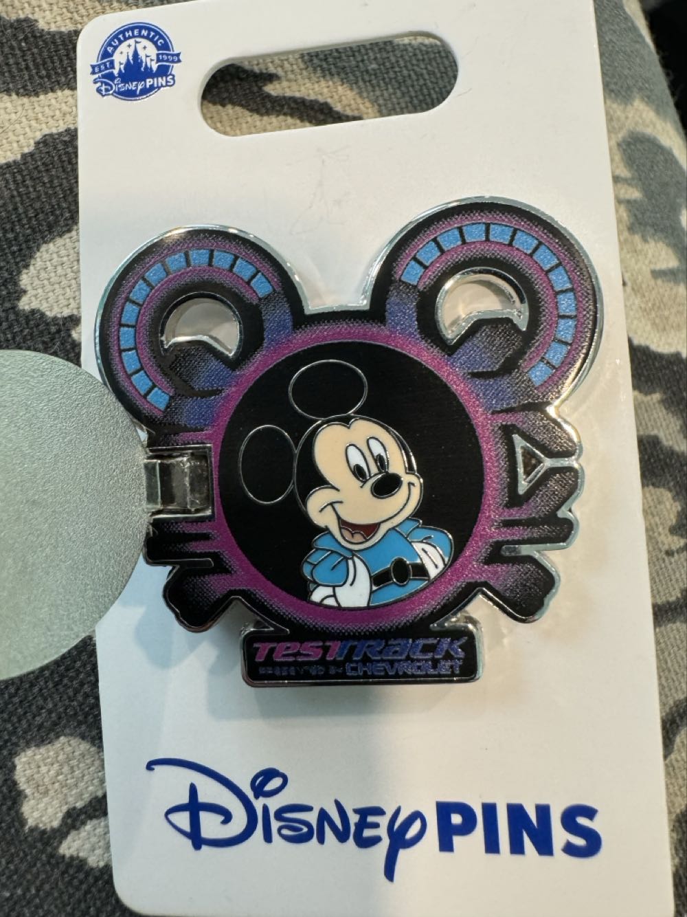 Epcot, Test track, Mick Mouse, Mickey Icon - Rides And Attractions pin collectible [Barcode 400974118624] - Main Image 2