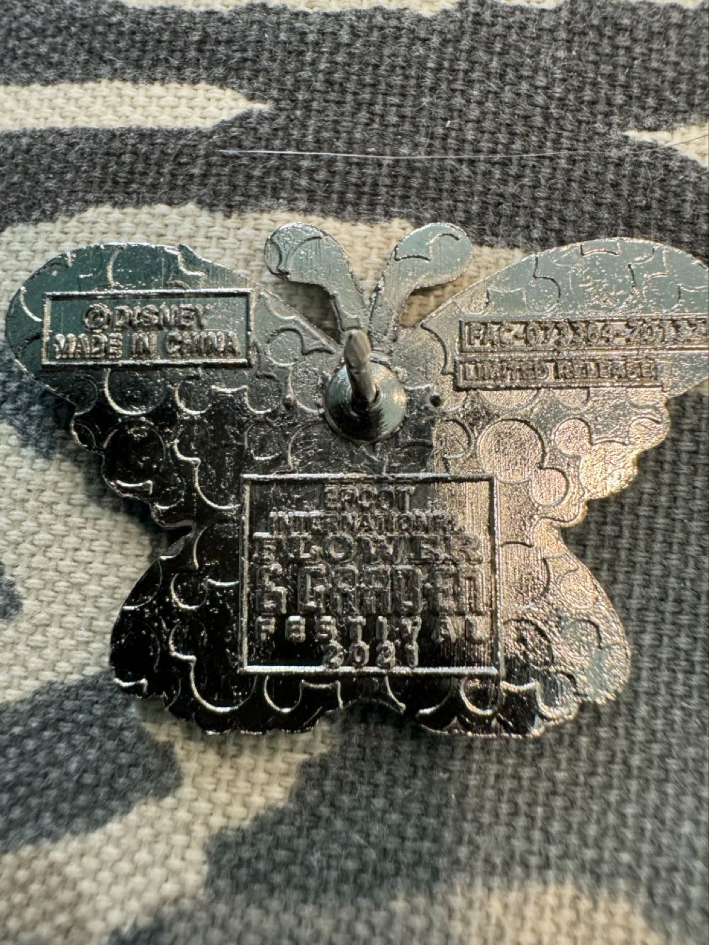 Epcot International Flower And Garden - Maleficent Butterfly   pin collectible - Main Image 2