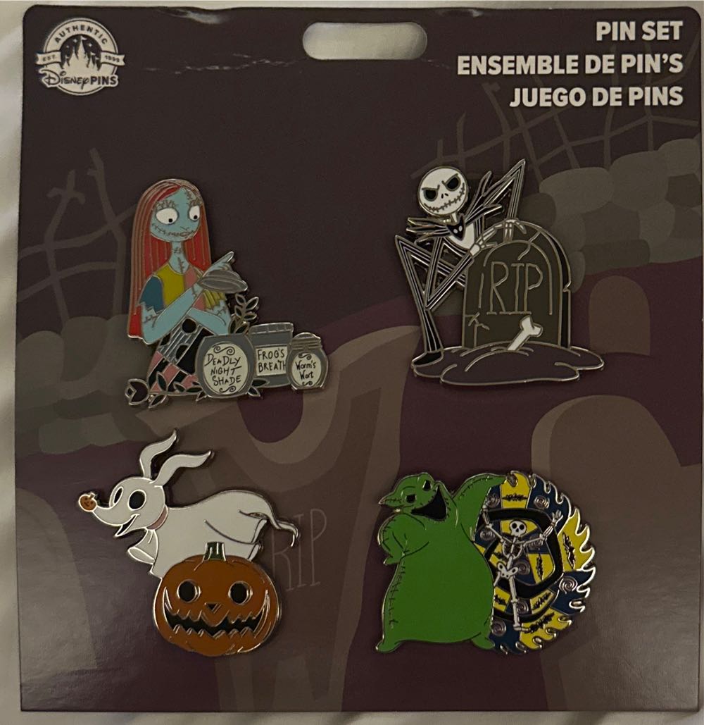 Nightmare Before Christmas Booster Disney - 4 Pin Set pin collectible [Barcode 400950967796] - Main Image 2