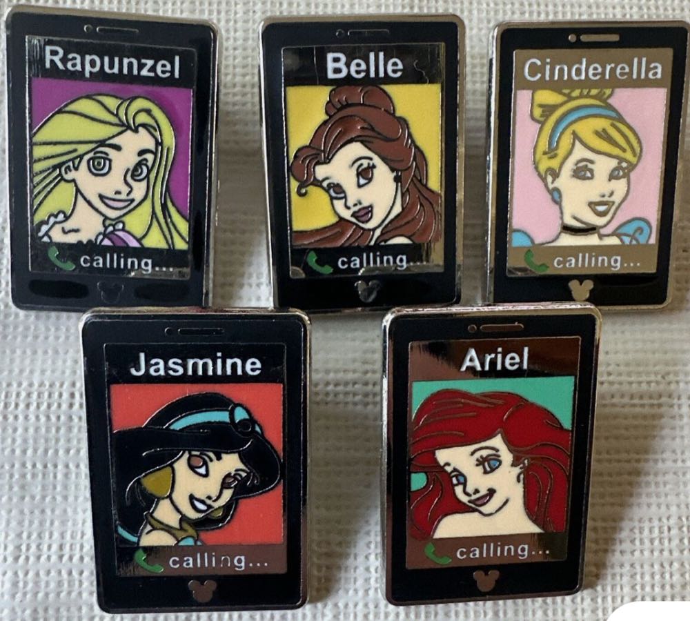 Hidden Mickey - Princess Mobile Phone  pin collectible - Main Image 2