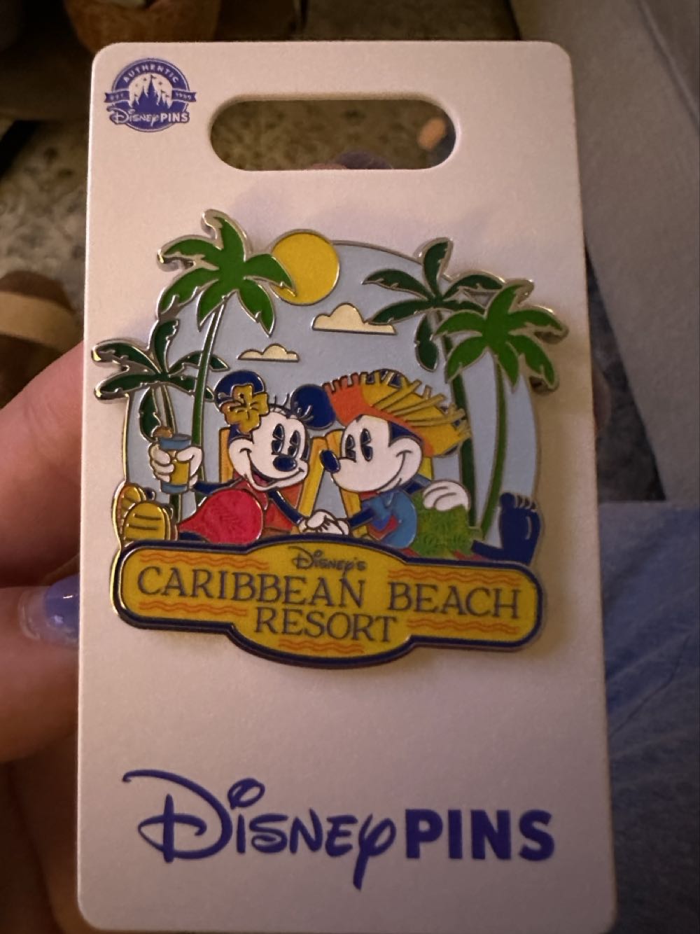 Mickey And Minnie Gf Health Disney Caribbean Beach Resort - WDW Resort pin collectible [Barcode 400975819094] - Main Image 2