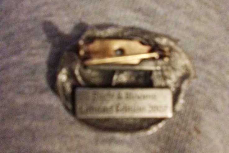 Birds and Blooms Limited Edition,Eggs In Nest Pewter Pin 2007 - pewter pin collectible - Main Image 2