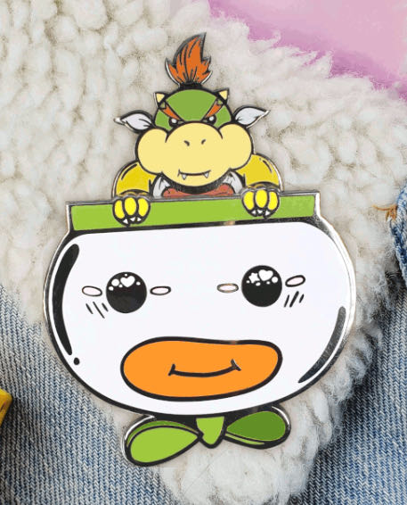 Clown Boi - Hard Enamel, Sliding Pin, Black Nickel Plating pin collectible - Main Image 2