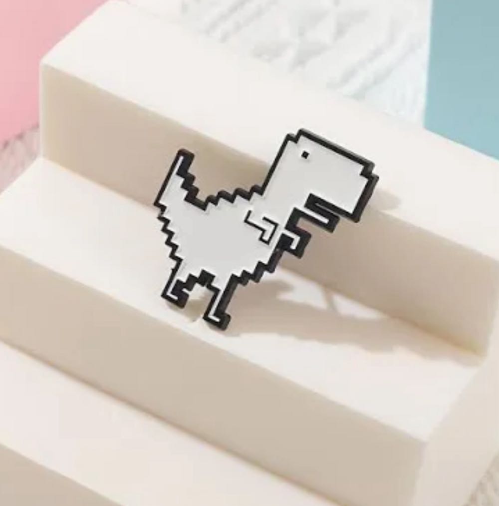 Google Dinosaur Game Pin - Brooch pin collectible - Main Image 3