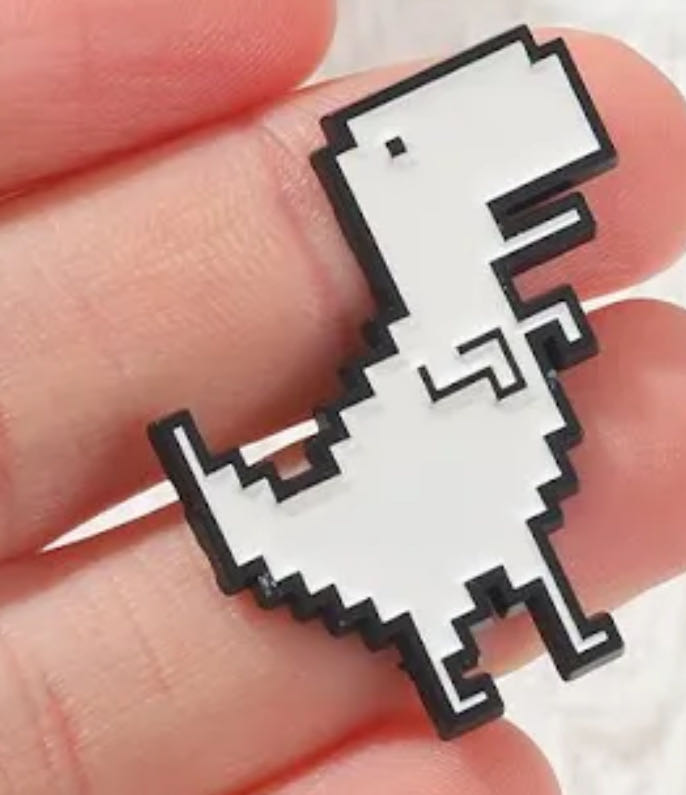 Google Dinosaur Game Pin - Brooch pin collectible - Main Image 4