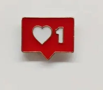 Instagram Like Nofication Pin - Brooch pin collectible - Main Image 4