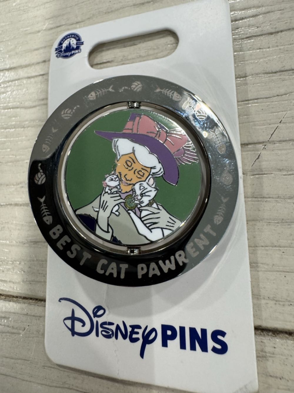 Best Cat Pawrent Spinner Aristocats  pin collectible [Barcode 400968268700] - Main Image 2