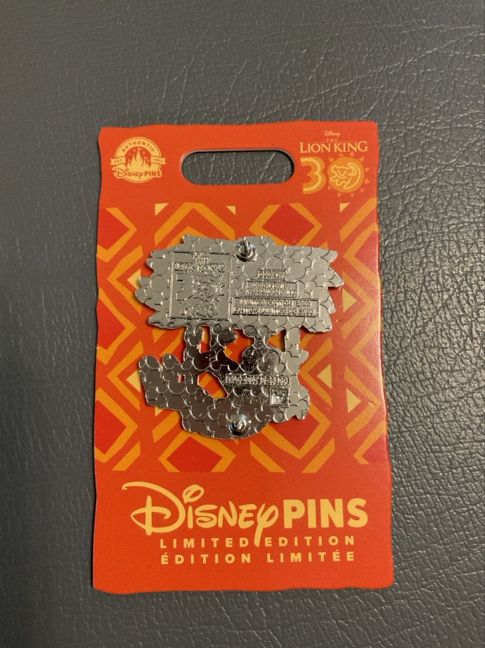 Lion King - 30th - Ltd Edition 2850  pin collectible - Main Image 2