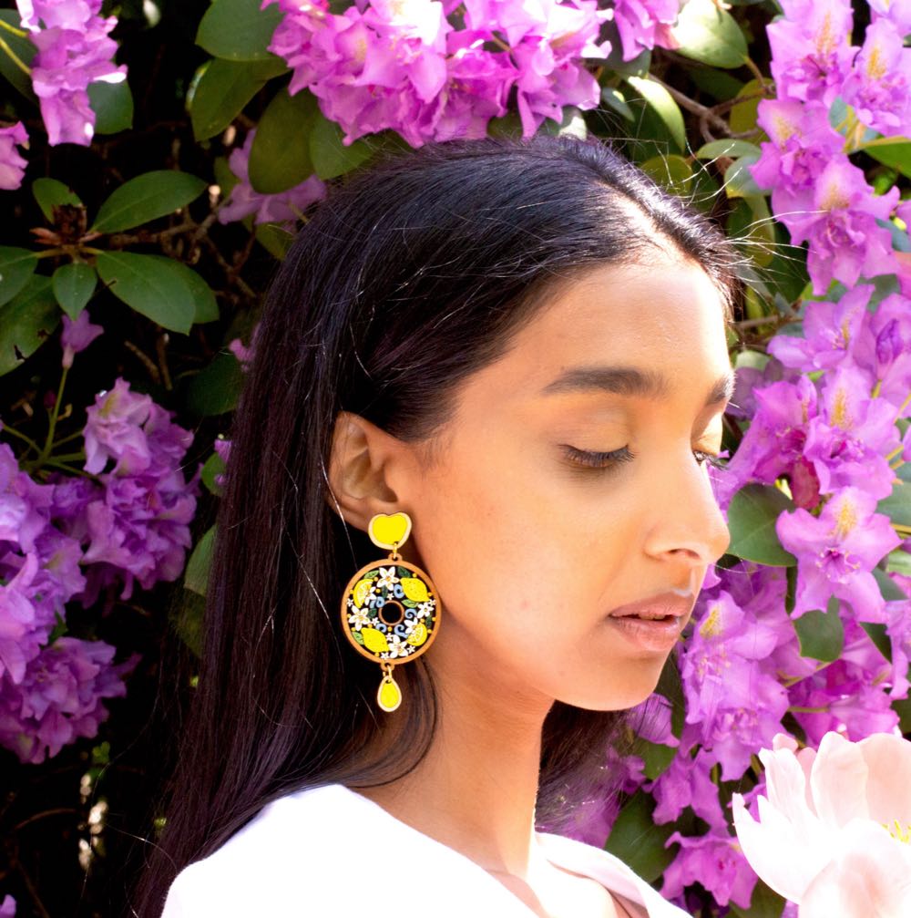 Rylee & Ink - Lemon Drops Dangles - Earrings pin collectible - Main Image 4