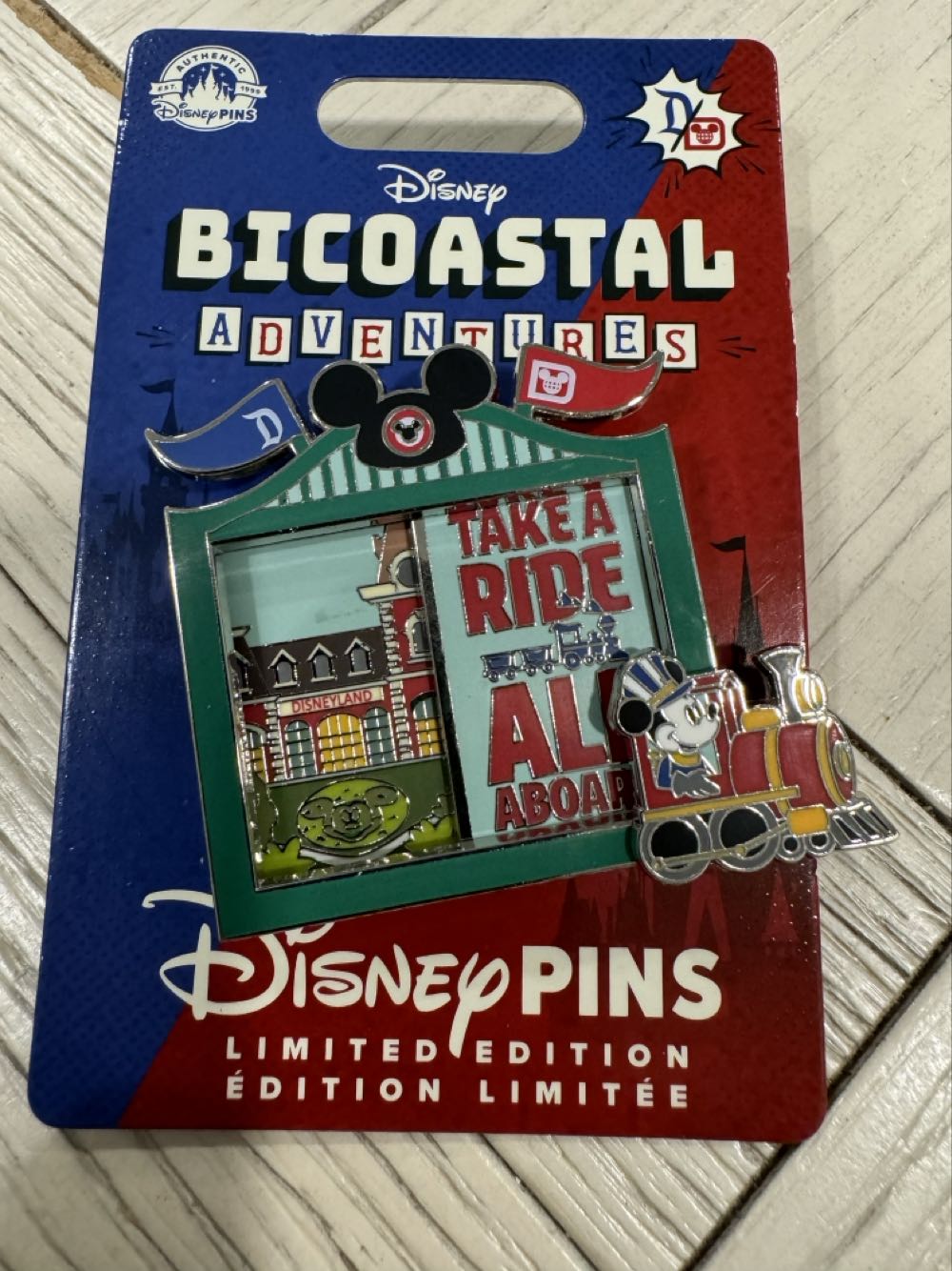 Bicoastal Adventures - Railroad - Limited Edition pin collectible [Barcode 400971219881] - Main Image 2