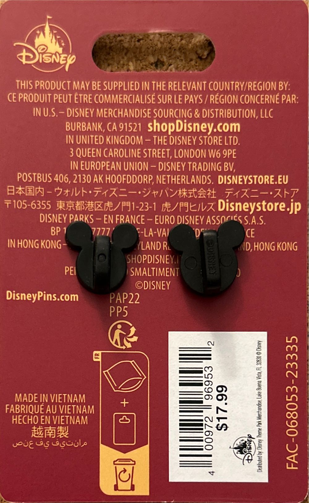 Hollywood Studios 35th Anniversary Mickey Mouse Directors Pin - Disney Pins pin collectible [Barcode 400972969532] - Main Image 2
