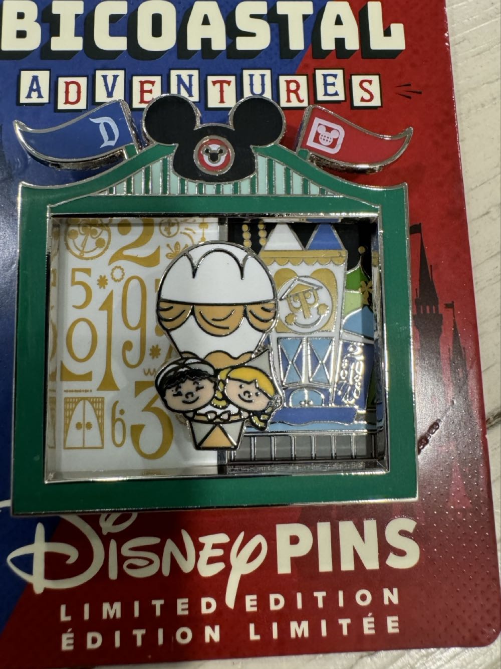 Bicoastal Adventures - It’s A Small World - Limited Edition pin collectible [Barcode 400976718556] - Main Image 2