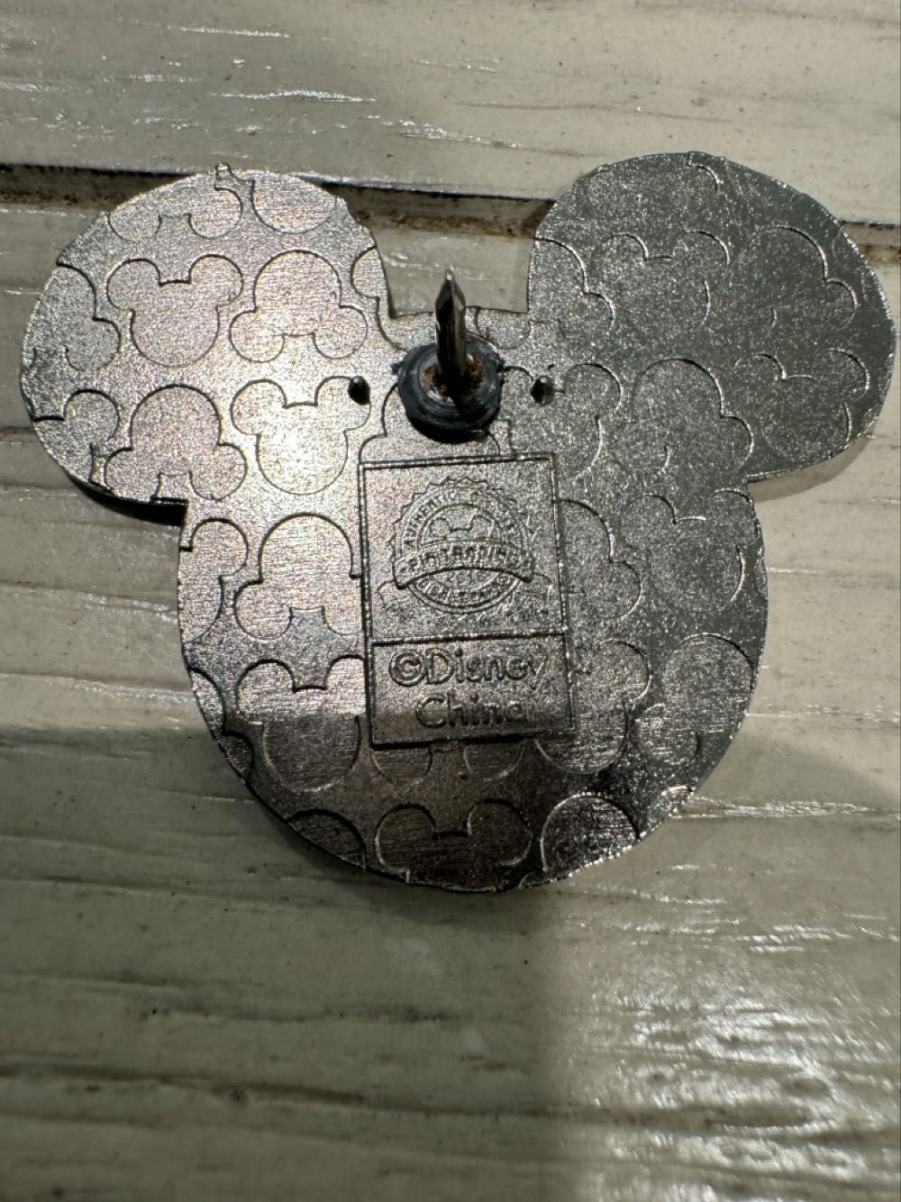 Mickey Ears Icon, Blue Seattle skyline  pin collectible - Main Image 2