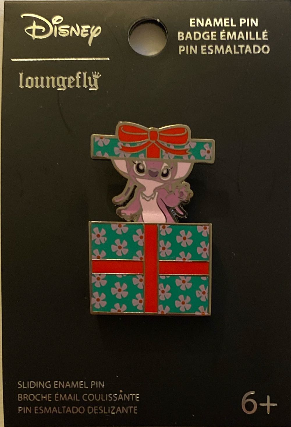 Angel Christmas Present Pop Up  pin collectible - Main Image 2