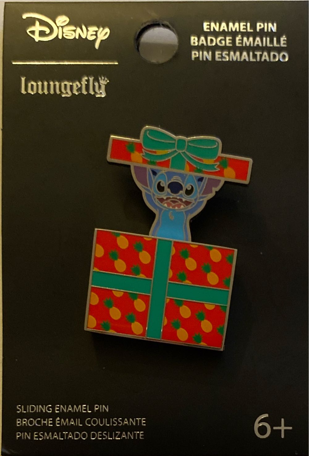 Stitch Christmas Present Pop Up  pin collectible - Main Image 2