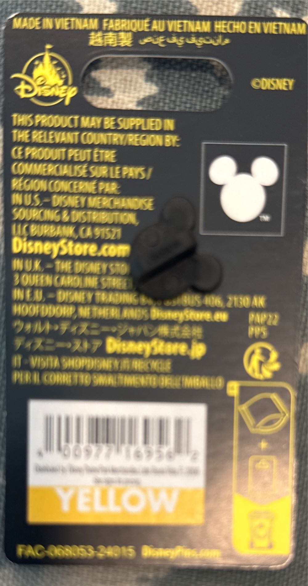 Halloween 2024, Skeleton Mickey Mouse  pin collectible [Barcode 400977169562] - Main Image 2