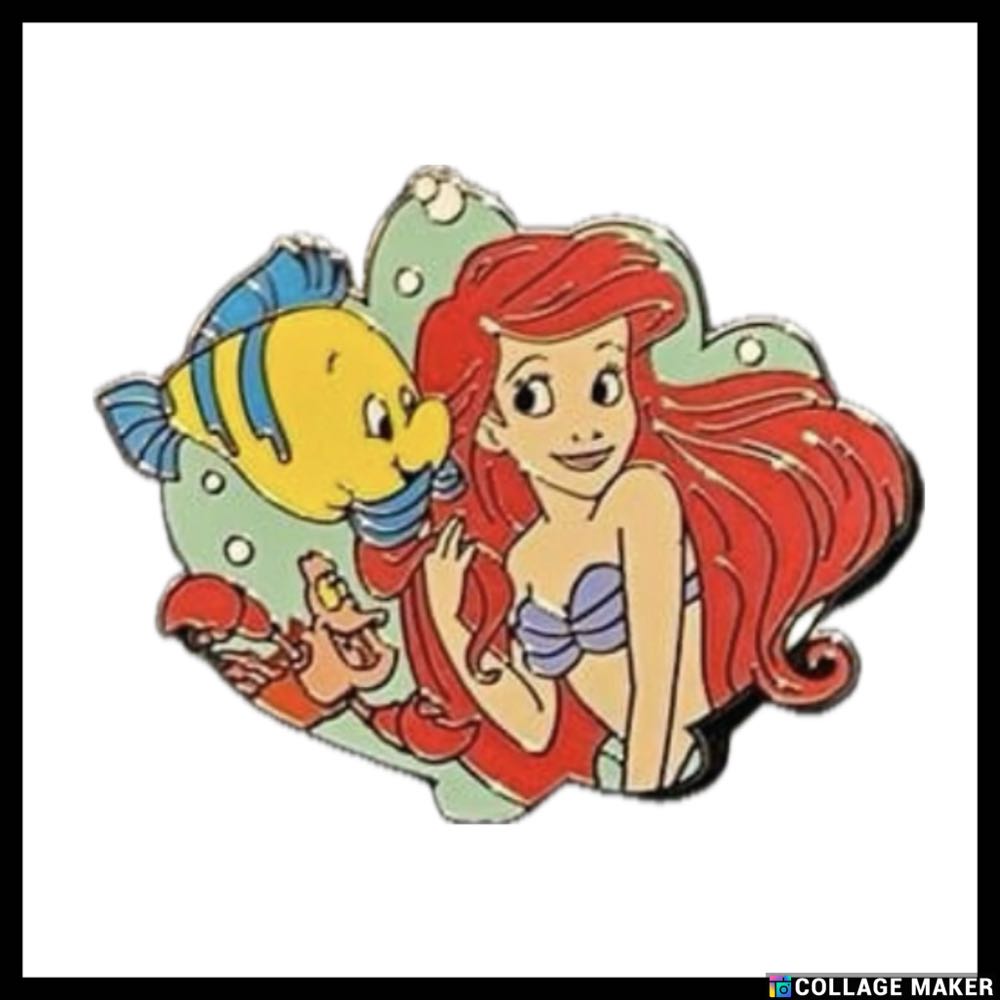 Little Mermaid-Flounder  pin collectible - Main Image 2