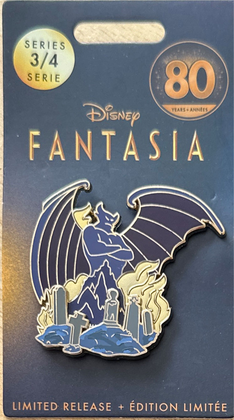 Fantasia 80th Anniversary- Chernabog  Series 3/4  pin collectible [Barcode 466041554221] - Main Image 2