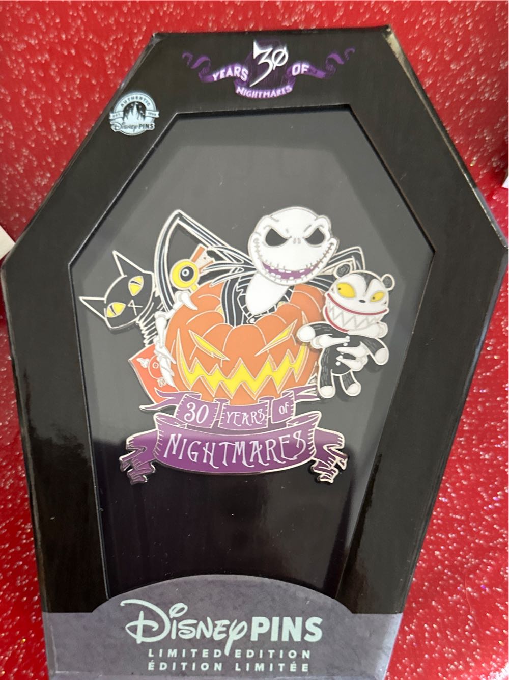 Jack Skellington Teddy 30th Anniversary  pin collectible [Barcode 438017520202] - Main Image 2