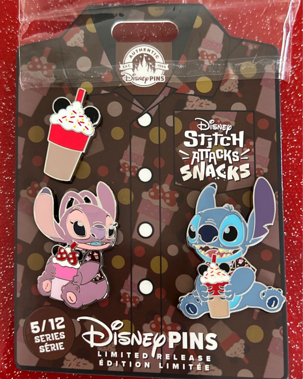 Set Stitch Attacks Snacks Ice Cream Pin Set  pin collectible [Barcode 438017780903] - Main Image 2