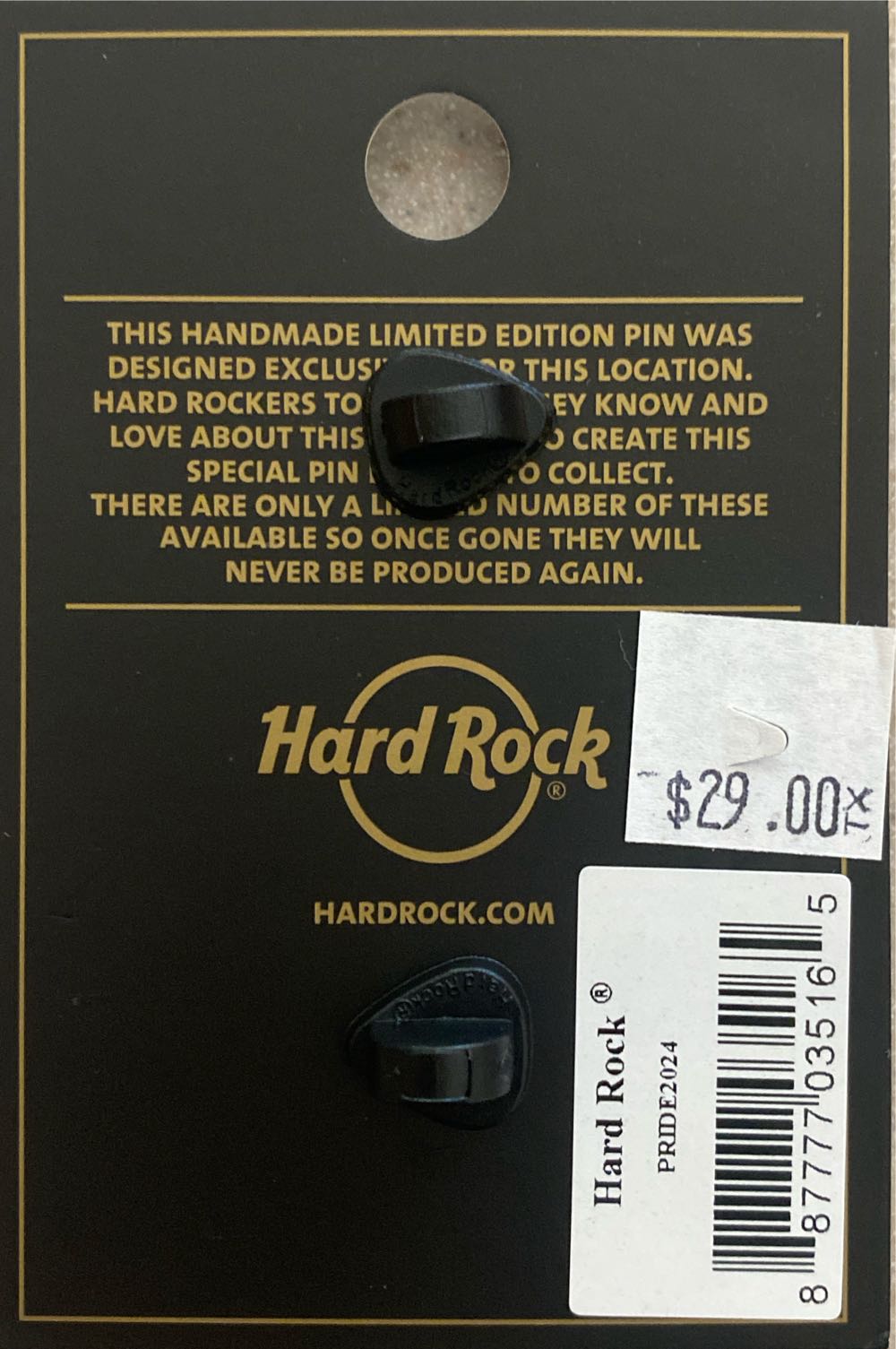 Hard Rock Pride 2024  pin collectible [Barcode 887777035165] - Main Image 2