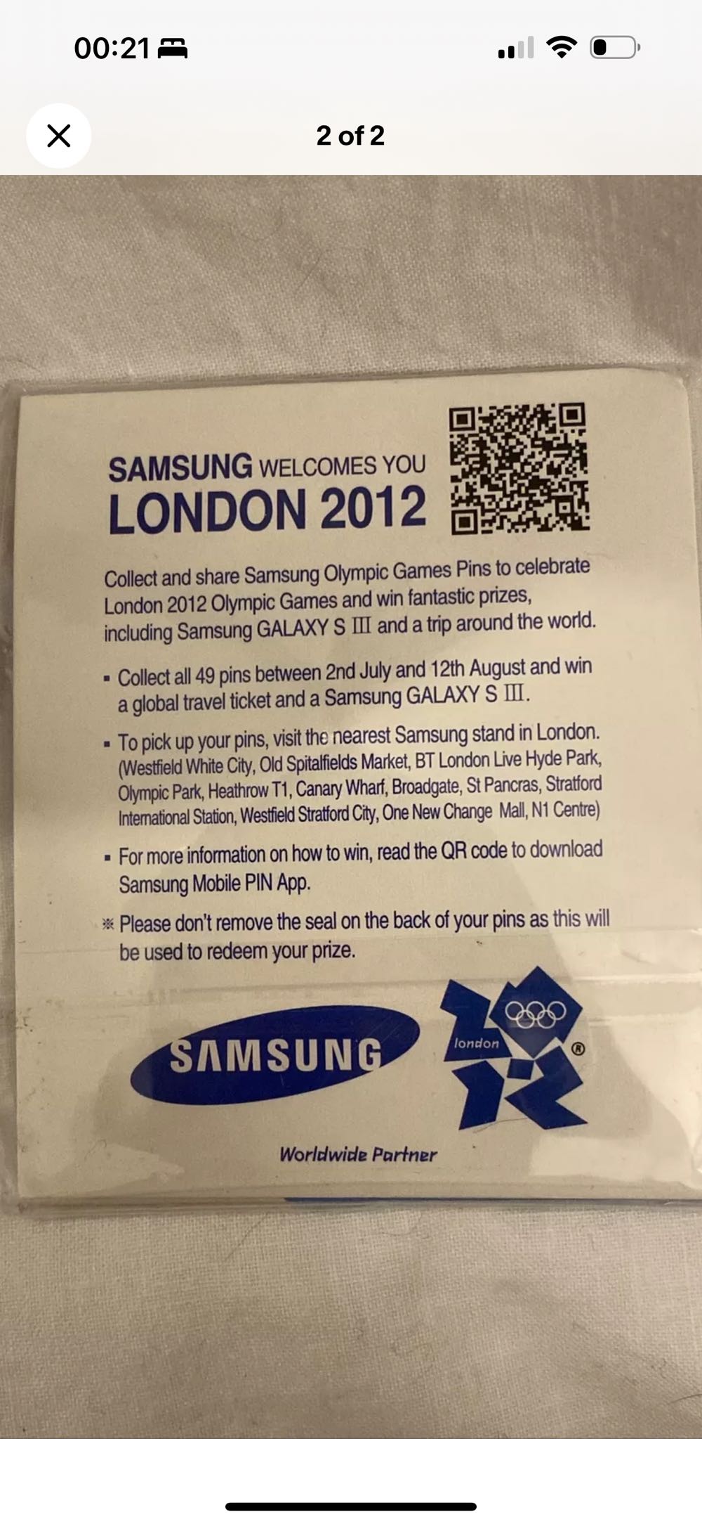 VENUE: Dressage 1737  pin collectible - Main Image 2