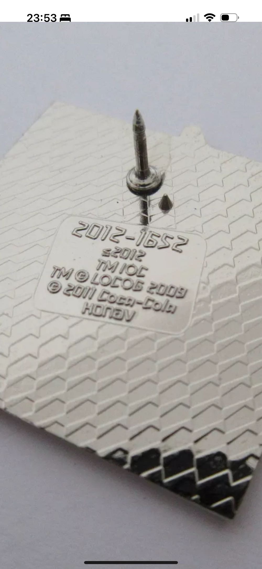 CC-London 2012 Day 10 1610  pin collectible - Main Image 2