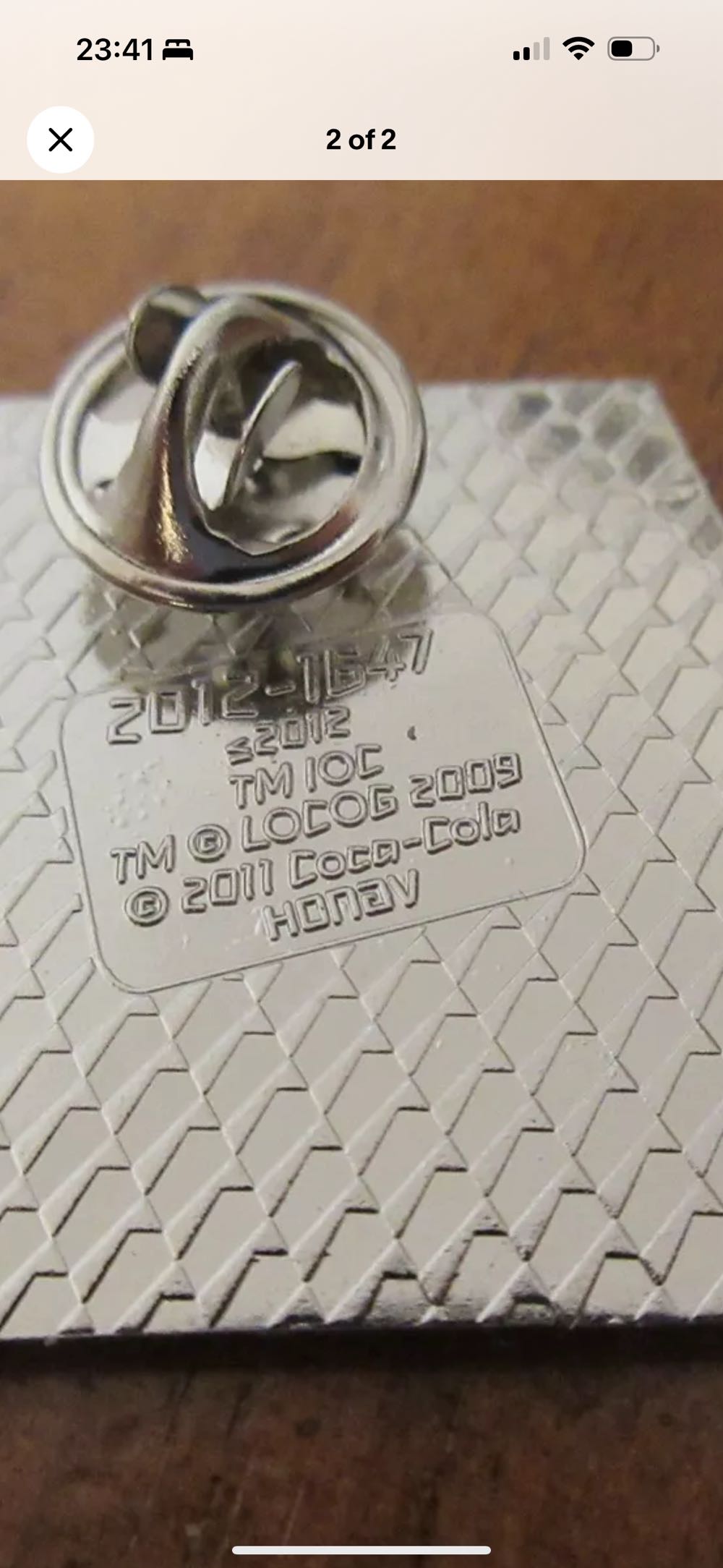 CC-London 2012 Day 5 1605  pin collectible - Main Image 2