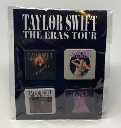 Taylor Swift The Eras Tour Set Official 4  pin collectible [Barcode 196177142749] - Main Image 1