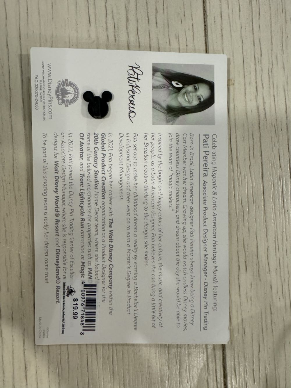 Disney Three Caballeros Pin Concept Art Card Donald Jose Panchito Pati Pereira  pin collectible [Barcode 400976718488] - Main Image 2