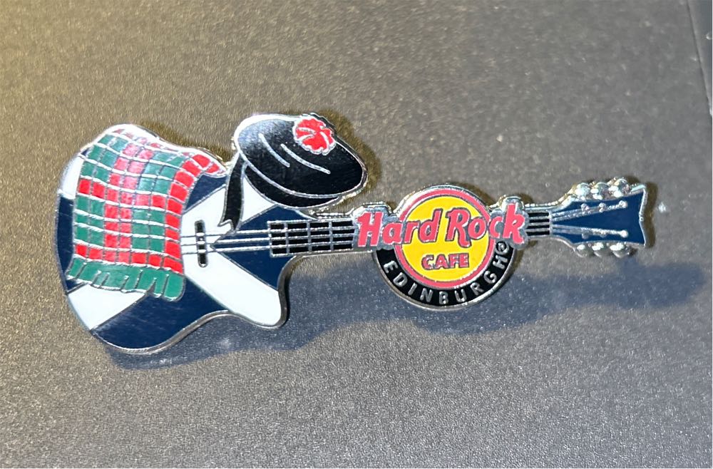 Edinburgh Core Flag Over Guitar - Hard Rock Cafe pin collectible - Main Image 3