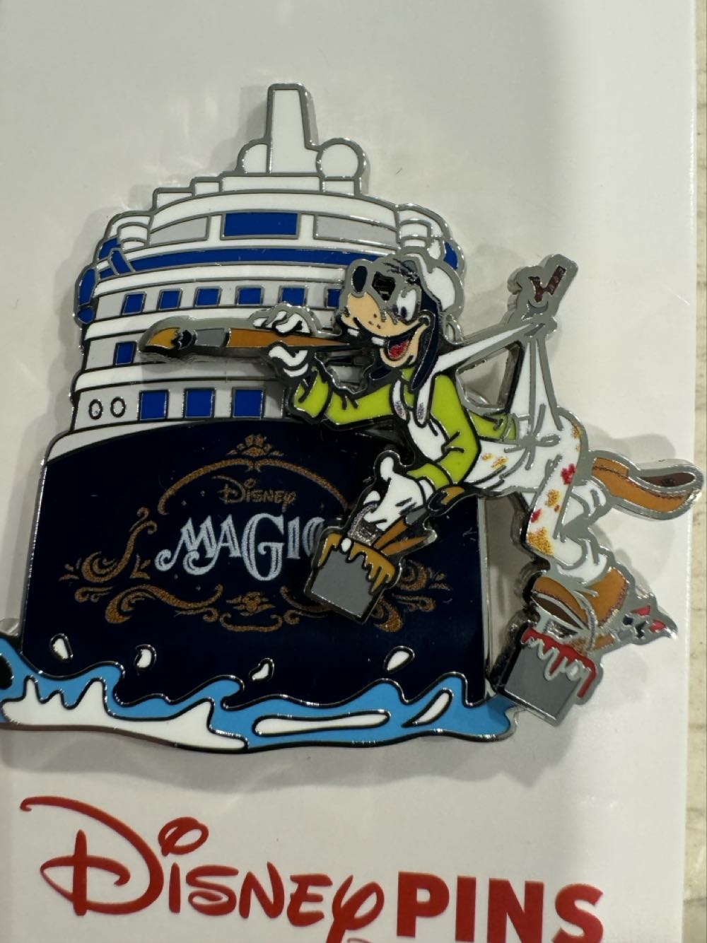 Disney Cruise Line DCL, The Magic With Goofy, Stern Art  pin collectible [Barcode 400974569259] - Main Image 2