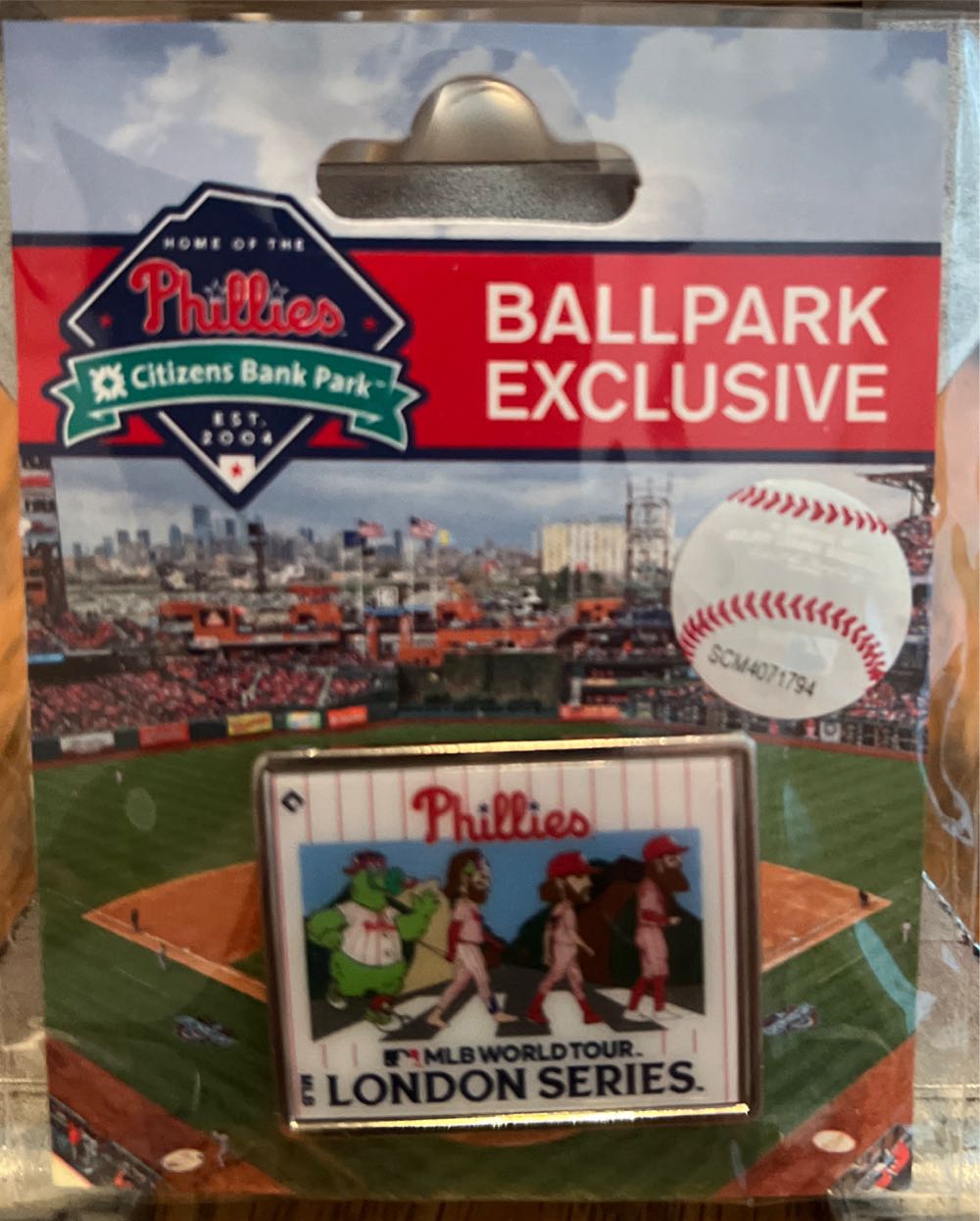 London Tour Phillies ”abbey Road” Pin A Citizens Bank Park Exclusive  pin collectible [Barcode 032085395603] - Main Image 2