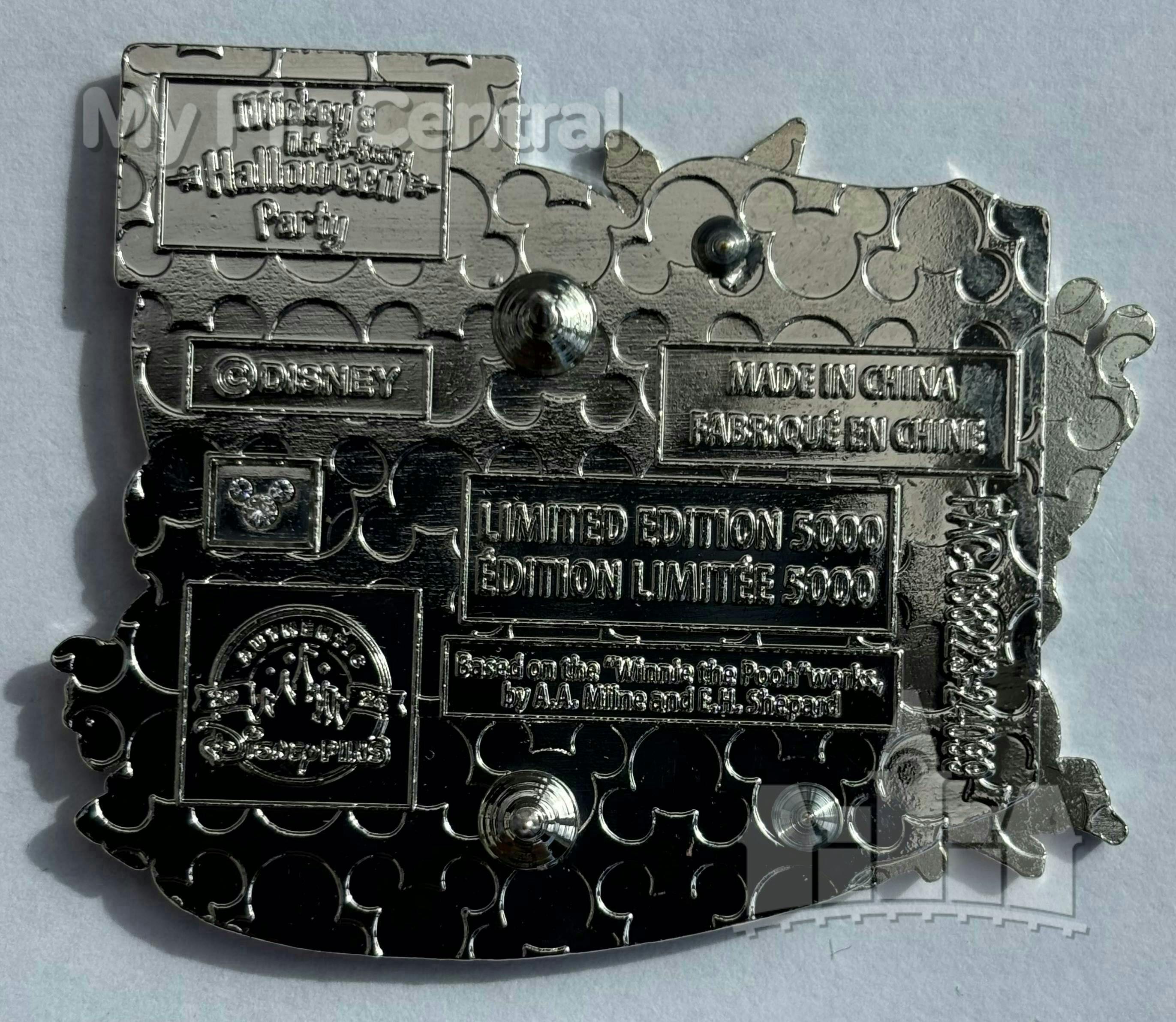 Halloween - WDW - Mickey’s Not So Scary Halloween Party - 2024 - Winnie the Pooh & Friends - Pin On Pin pin collectible - Main Image 2