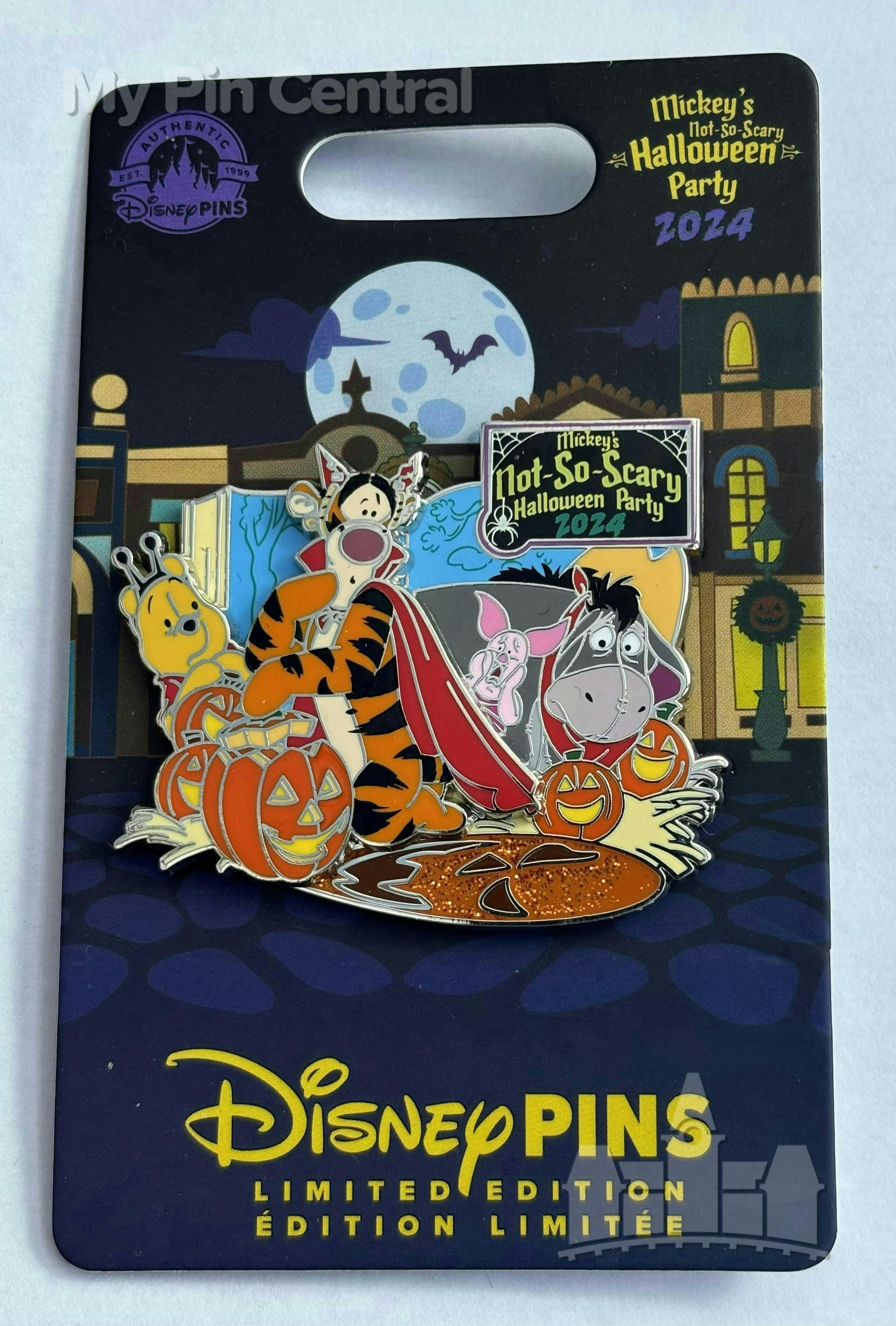 Halloween - WDW - Mickey’s Not So Scary Halloween Party - 2024 - Winnie the Pooh & Friends - Pin On Pin pin collectible - Main Image 3