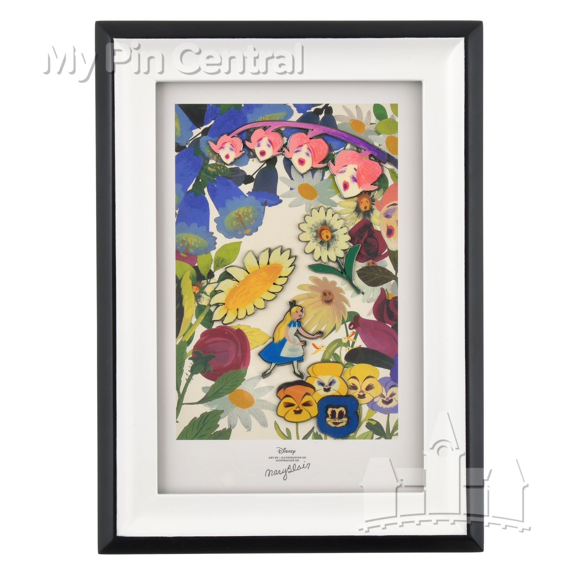 Alice in Wonderland - Alice from Mary Blair Framed Set - Pin pin collectible - Main Image 2