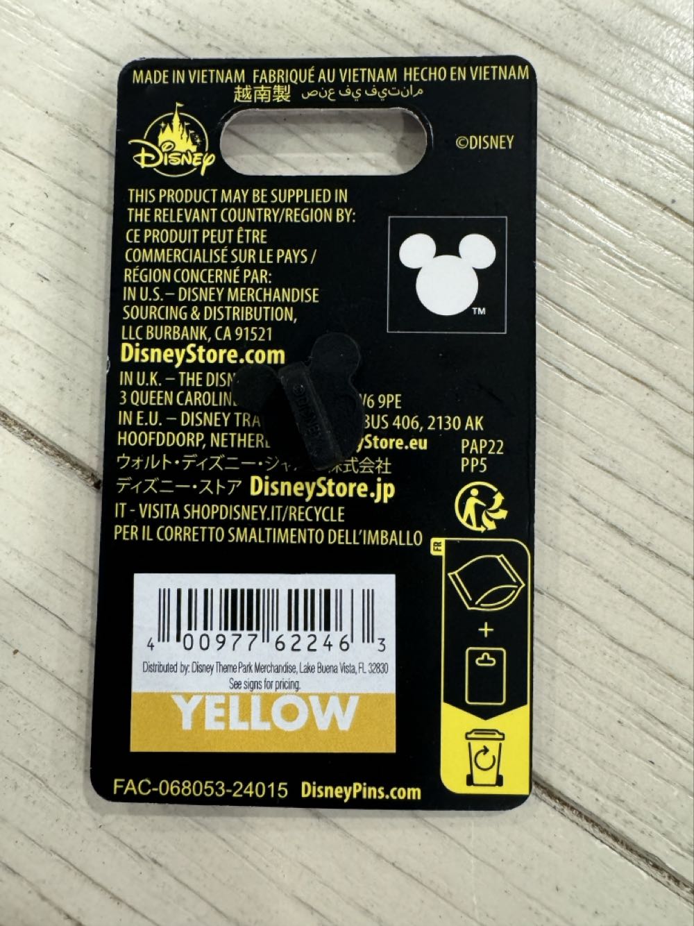 DVC Halloween Mickey Mouse Skeleton  pin collectible [Barcode 400977622463] - Main Image 2