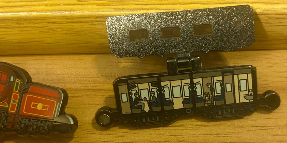 NEW LitJoy Magical Crate Harry Potter Oddment & Tweak Hogwarts Express Train Pin - Collectible Enamel Pin pin collectible - Main Image 2