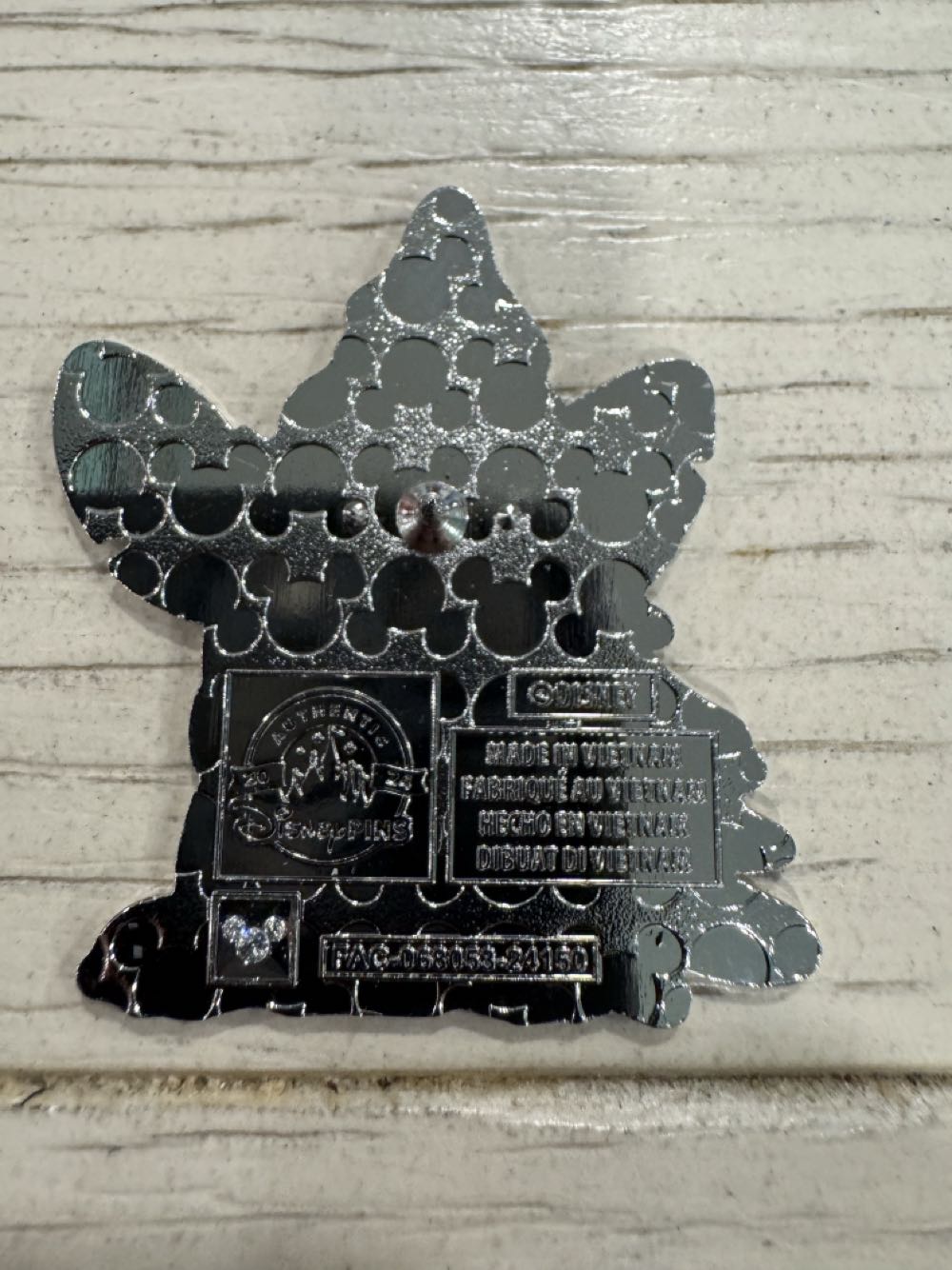 Gnome stitch with Christmas tree  pin collectible - Main Image 2