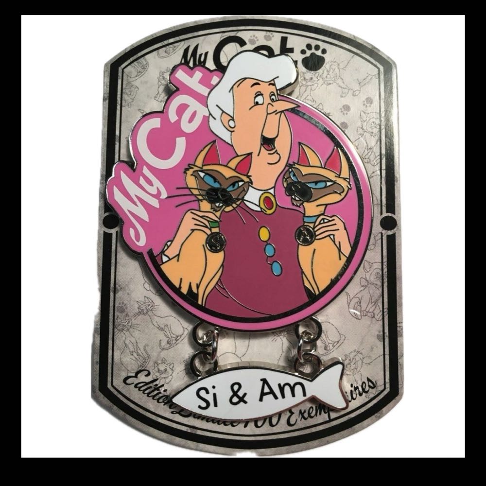 Lady & Tramp-Si & Am  pin collectible - Main Image 2