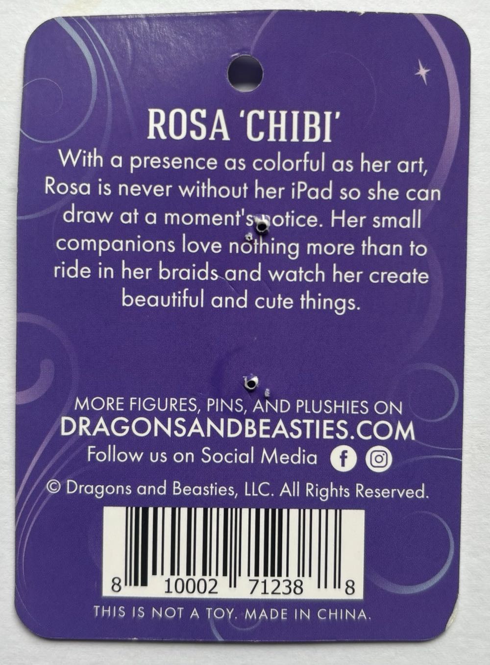 D&B Rosa ‘Chibi’ - Enamel Pin pin collectible [Barcode 810002712388] - Main Image 2