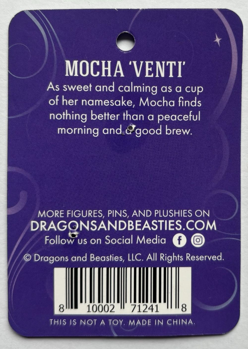 D&B Mocha ’Venti’ - Enamel Pin pin collectible [Barcode 810002712418] - Main Image 2