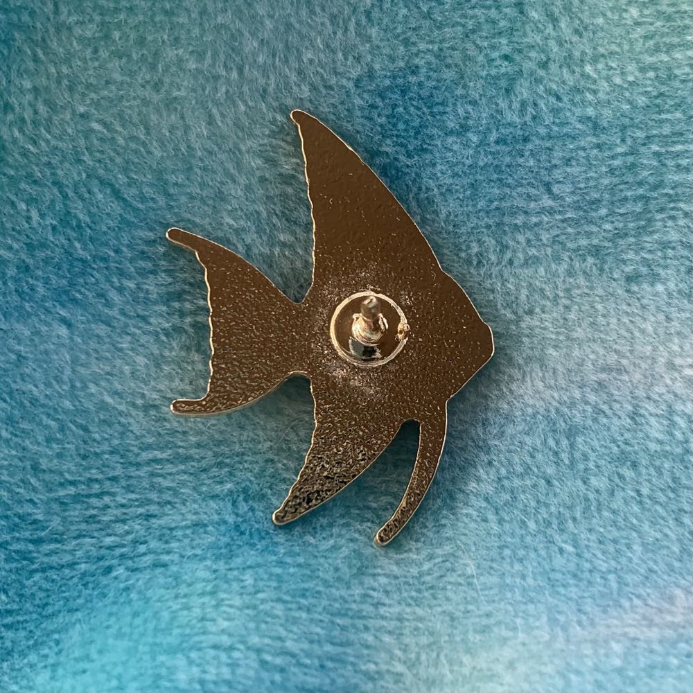 Angel Fish Mini Pin - Hard Enamel, Gold Plating pin collectible - Main Image 2